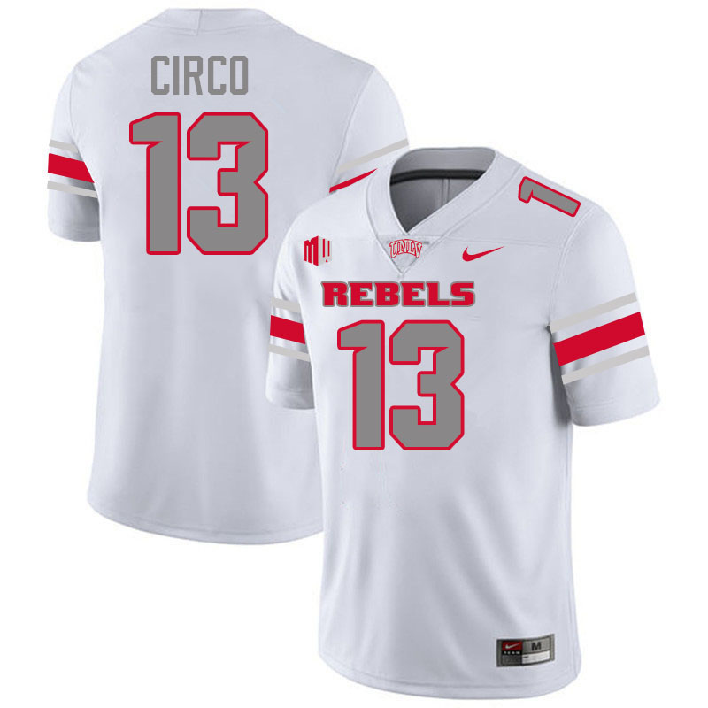 #13 Sebastian Circo UNLV Rebels College Football Jersey Stitched-White